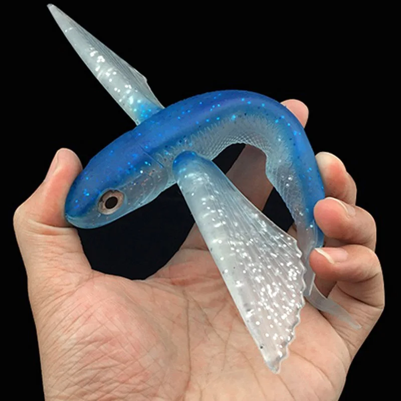 Морская вода ПВХ рыболовная приманка летающая рыба лодка Троллинг тунец