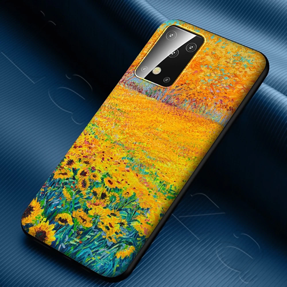 Тонкий Ван Гог Звездная ночь чехол для Samsung Galaxy Note 10 S6 S7 S8 S9 S10 S10e S20 ультра A71 A51 A81 A91