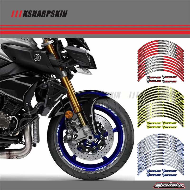 

For YAMAHA MT10 Custom Inner Rim Declas Wheel Reflective Stickers Stripes MT-10