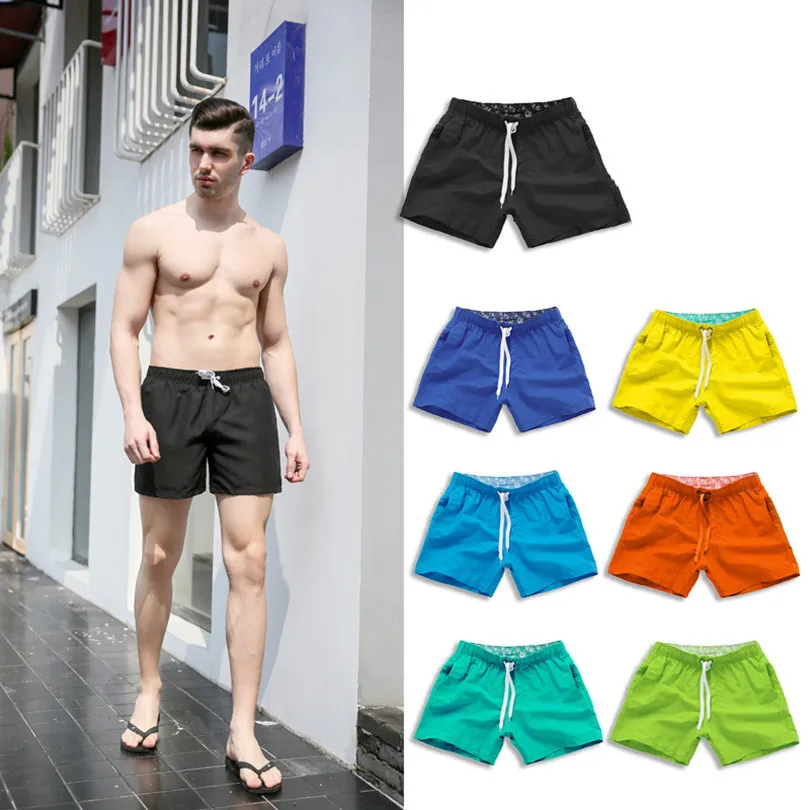 

CKAHSBI Quick Dry Swimming Shorts For Men Swimwear Man's Swimsuit Swim Pocket Trunks Summer Bathing Beach Wear Surf Boxer Briefs