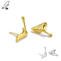 ssteel 925 sterling silver versatile personality irregular stud earrings gift for women minimalist earing accessories jewelry