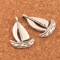 200pcs zinc alloy sailing boat spacer charm beads pendants alloy jewelry diy l006 13x18 5mm