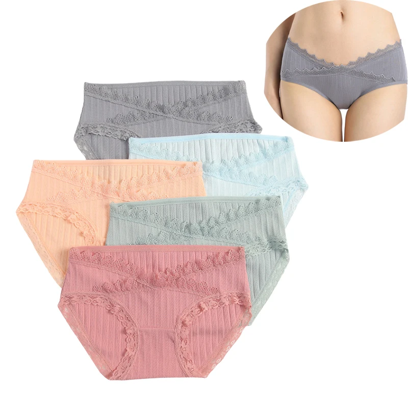 Хлопковые женские трусики для будущих мам трусы беременных женщин короткие
