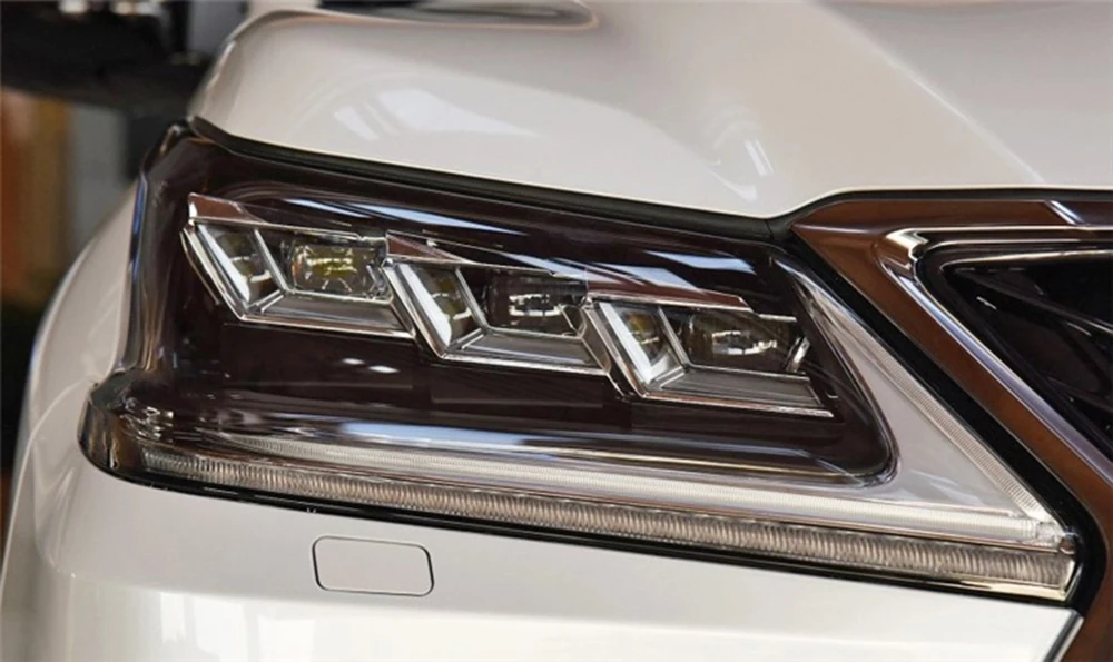 Для Lexus LX570 Автомобильная фара прозрачная линза автомобильный брелок крышка