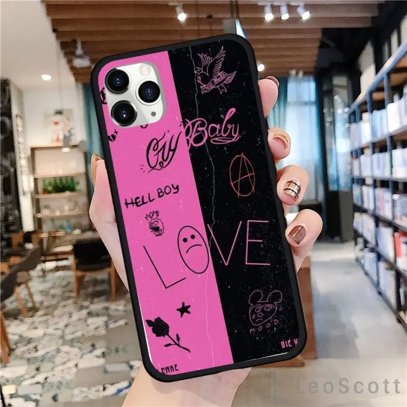 

Hip Hop Rapper Lil Peep ROCK Phone Case For iphone 8 11 12 Redmi note 8 9 s huawei p 30 pro lite plus cover shell funda