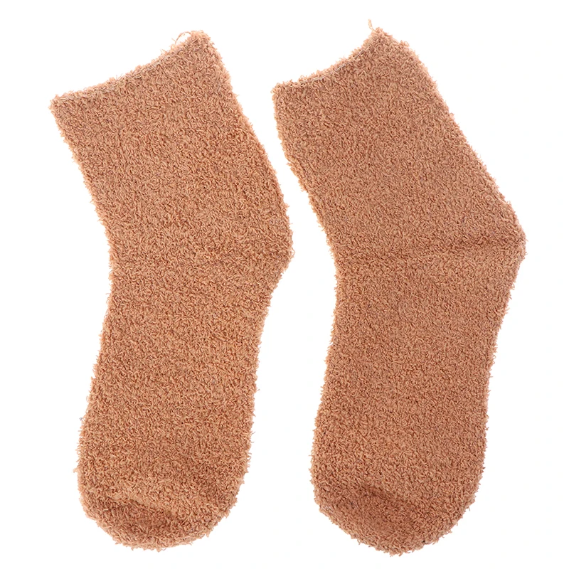 

Зимние теплые пушистые носки, женские носки, милые мягкие эластичные носки из кораллового бархата, носки для пола и полотенец, дышащие однот...