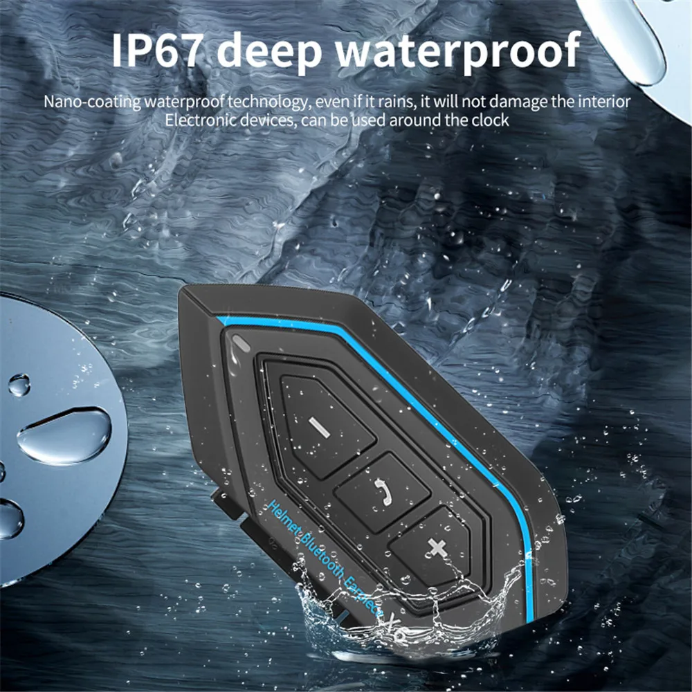 Bluetooth-гарнитура X6 для шлема гибкий кабель водонепроницаемая стереогарнитура