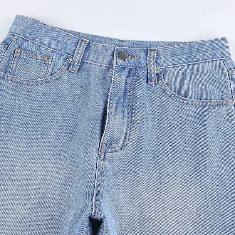 

Women Worn-Out Ripped Adult High-Waist Flared Jeans Spring and Autumn Skinny Denim Flared Pants 2021 Newly