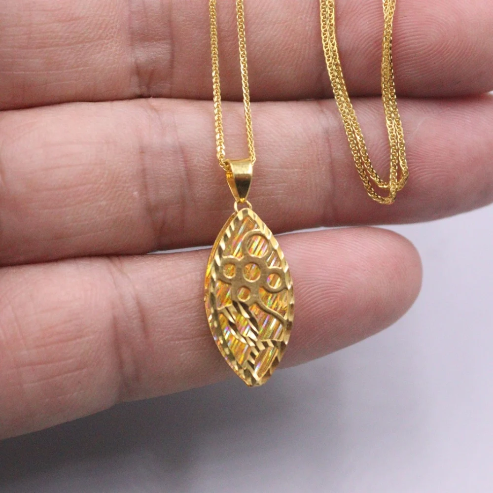 Au750 Pure 18K Yellow Gold Pendant 