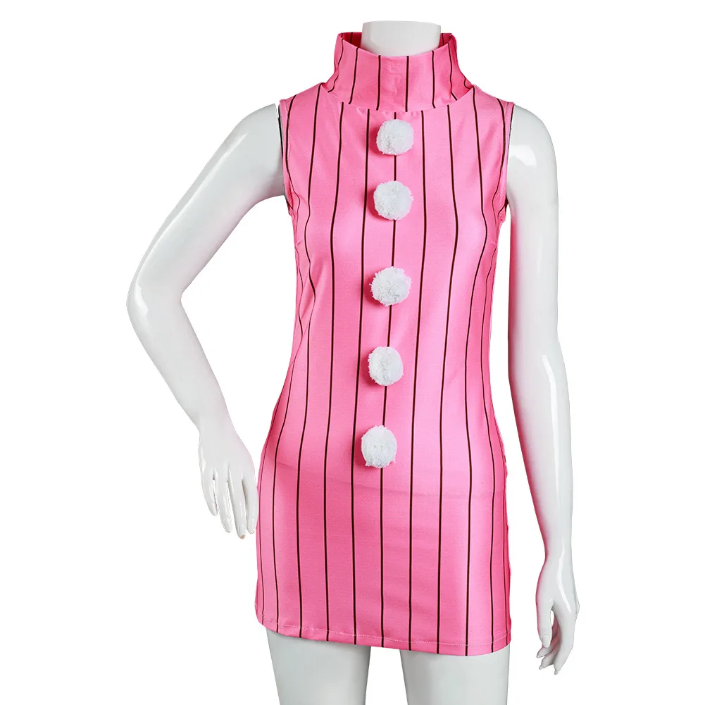 The Seven Deadly Sins Diane Cosplay Costume Women Sleeveless Dress Pink Suit Halloween Carnival Clothes images - 6