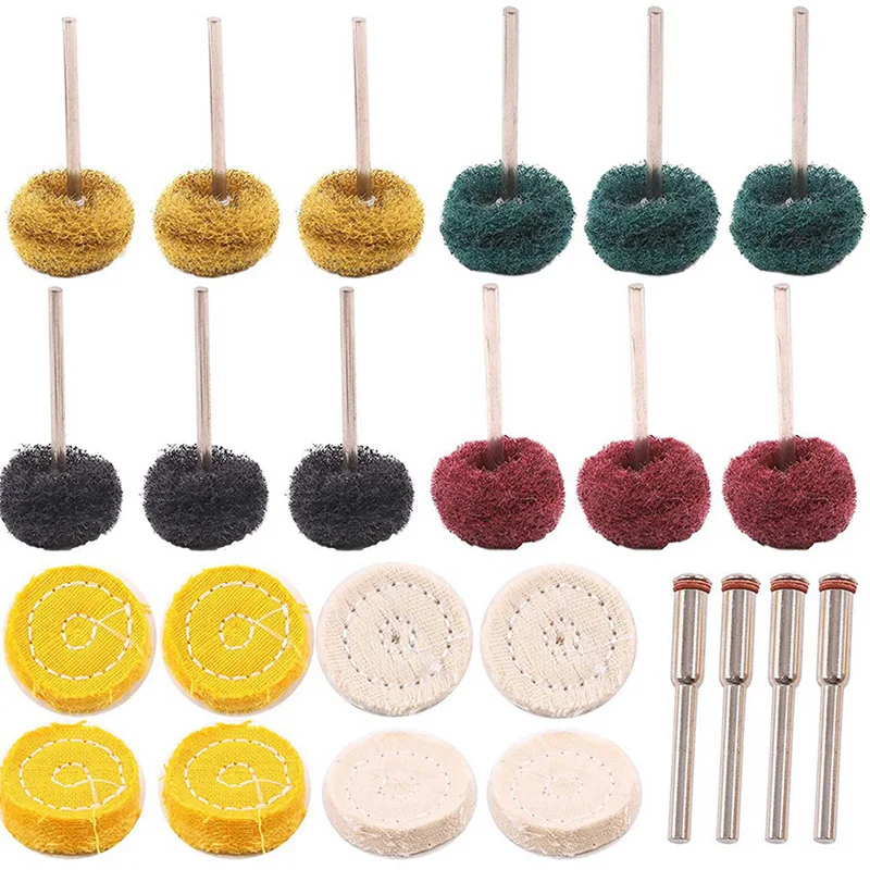 

26Pcs Steel Alphabet Stamps Punch Set 26 English Letters & 56Pcs 1Inch Abrasive Wheel Buffing Polishing Wheel Set