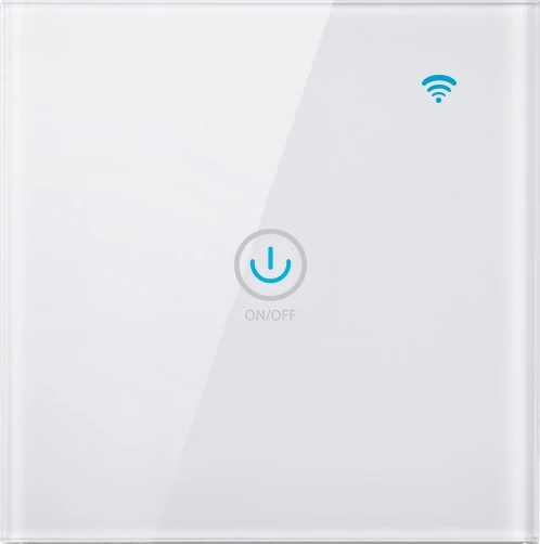 Tuya ЕС Tuya/приложение Smart Life/ewelink NL тип 1/2/3 местный 1 позиционный WiFi сенсорный выключатель для Google Home Amazon Alexa Голосовое управление Управление - Комплект: WTS-60-1gang