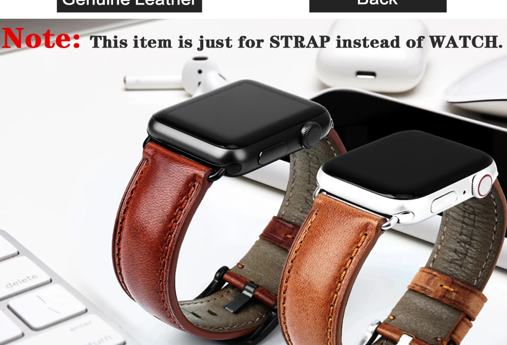 MAIKES для Apple Watch Band 44 мм 40 мм и ремешок для часов аpple 42 мм 38 мм натуральная кожа часы аксессуары iwatch ремешки для часов браслеты