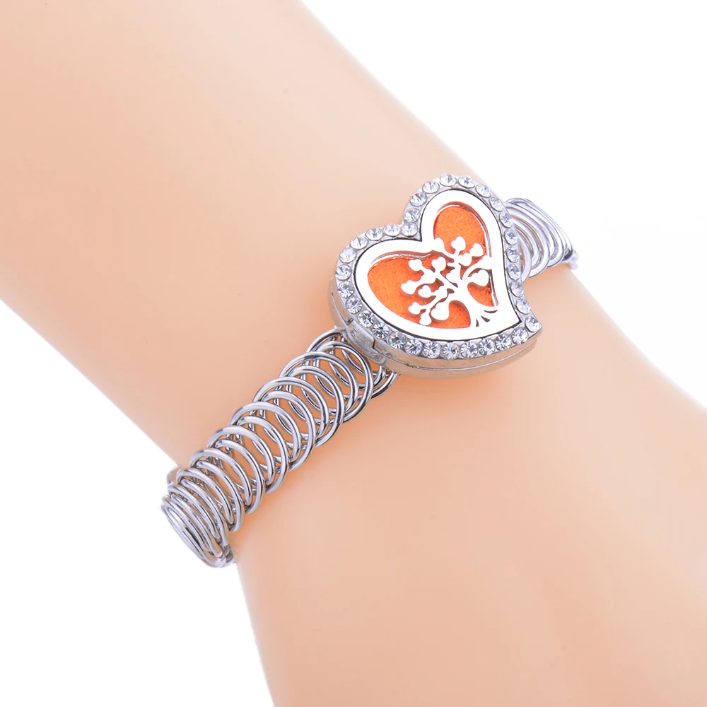 Браслет медальон из нержавеющей стали в форме сердца|Браслеты| |