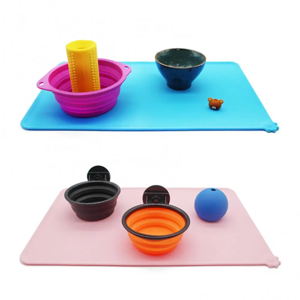 Коврик для собак коврик питья и кормления скатерть контейнер водонепроницаемый