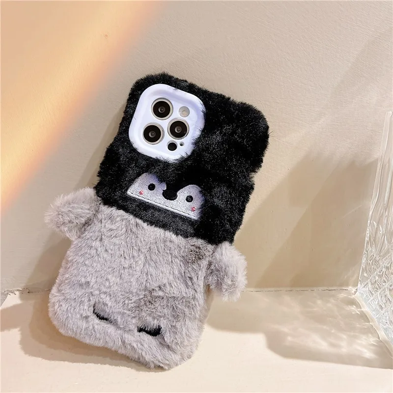 

Cute 3d Embroidery Winter Stuffed Penguin Girl Soft Case For Iphone 11 12 13 Pro Max 7 8 Plus Xr X Xs Iphone Cover Fundas