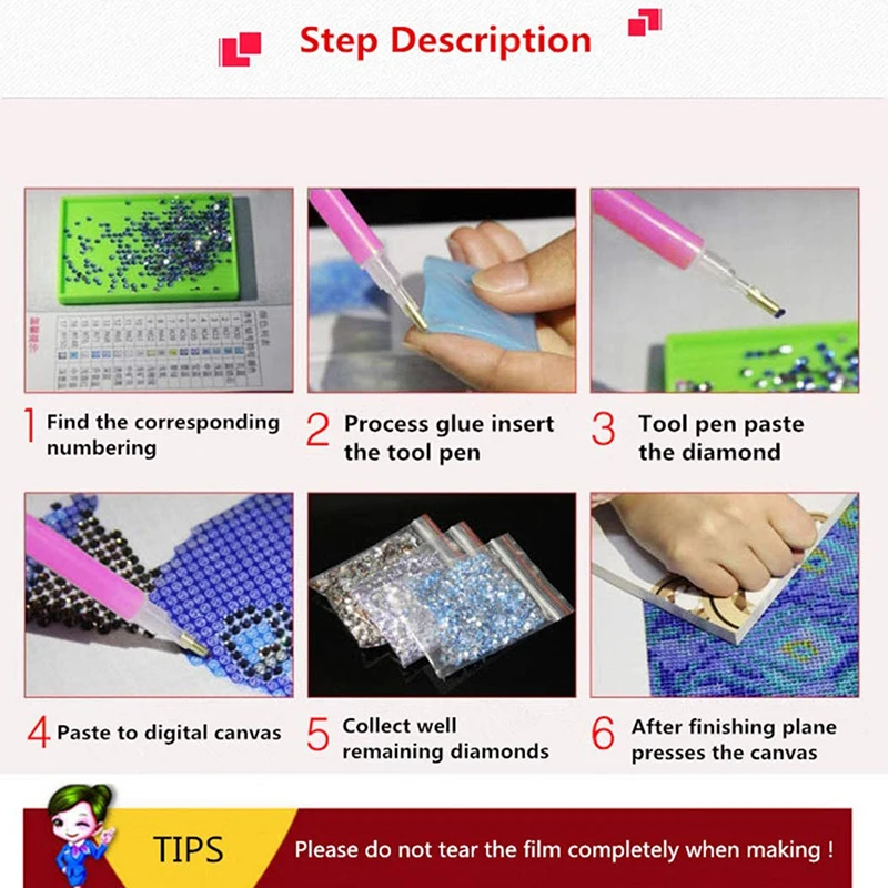 Набор для алмазной живописи сделай сам картина с изображением павлина магнолии