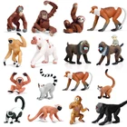 Фигурки животных из дикого леса, шимпанзе, украшение для семьи, модели обезьян, фигурки героев, обучающие игрушки для детей, подарок