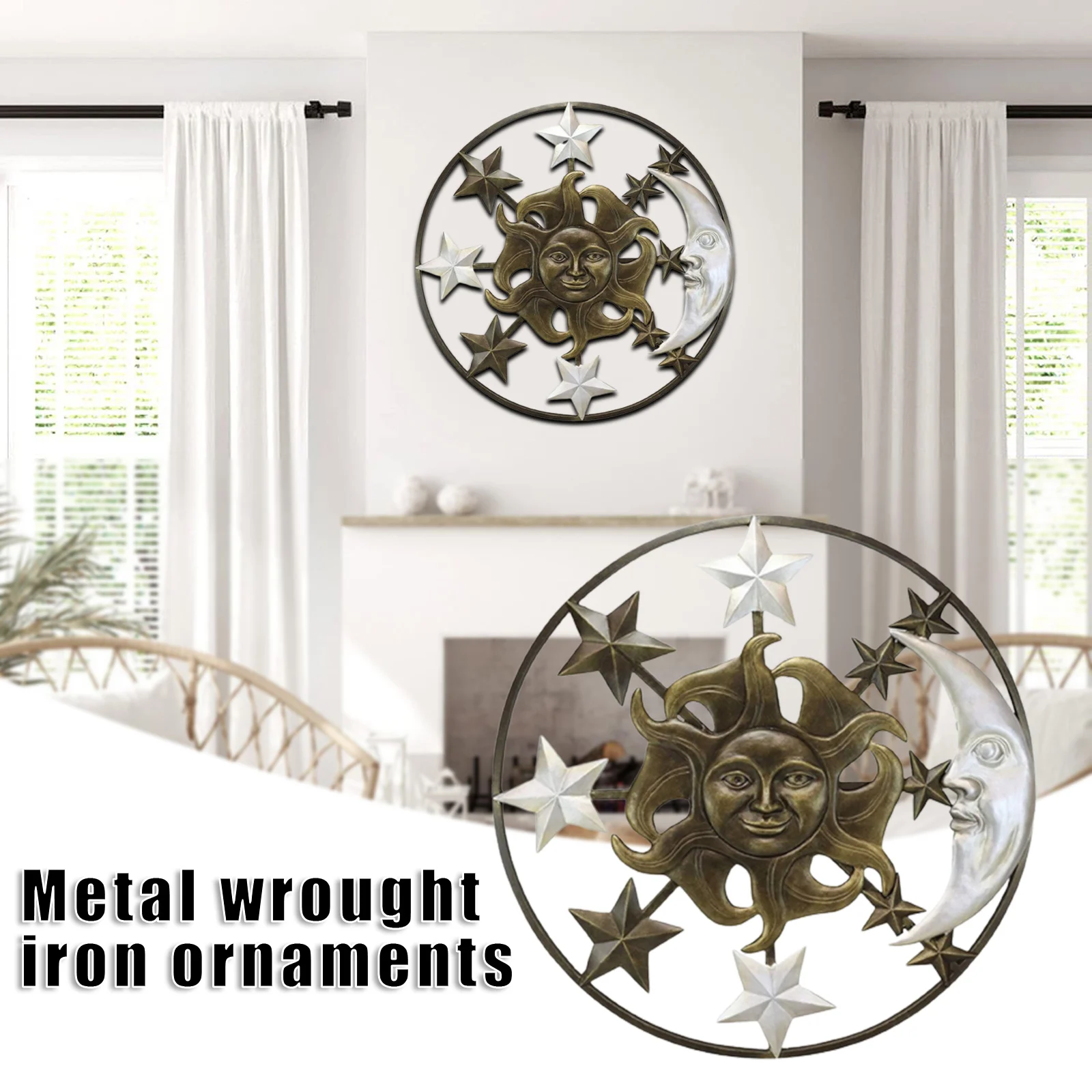 

Железное солнце художественный Декор ТВ фон настенный орнамент уличный садовый силуэт искусство для декора забора Август 889