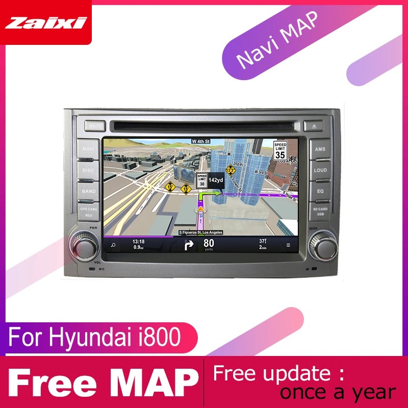 ZaiXi для Hyundai i800 2007 2008 2009 2010 2011 2012 2013 2014 автомобильный Android Мультимедиа Радио CD DVD
