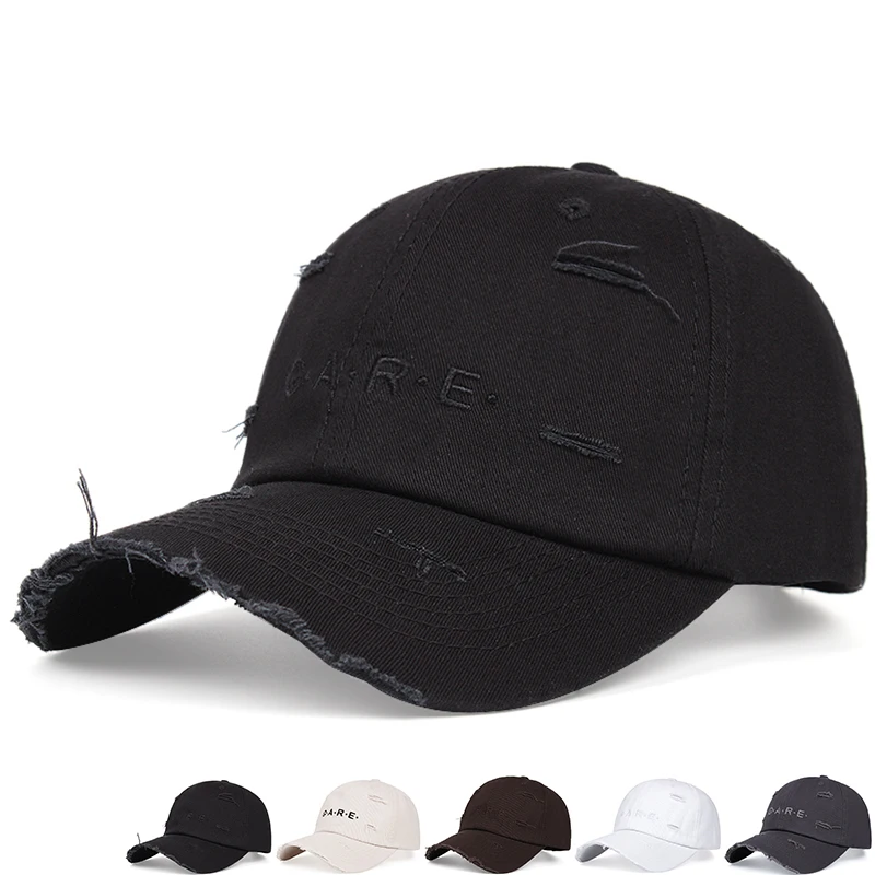 

GARE holed baseball cap men's baseball cap casual all-match hat women outdoor Tactical hat cotton sunscreen sun hat hip hop hat