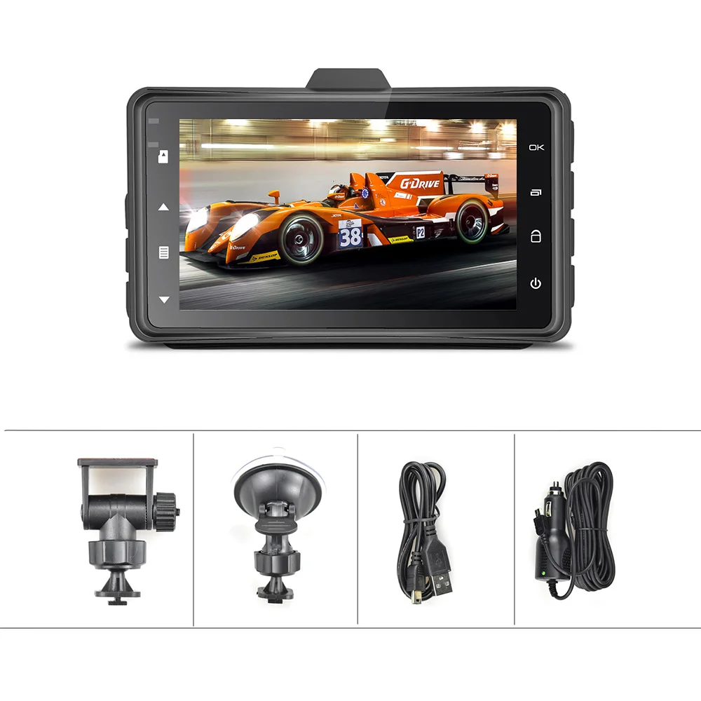 Автомобильный видеорегистратор AMPrime 3 &quotTFT циклическая запись ночного видения