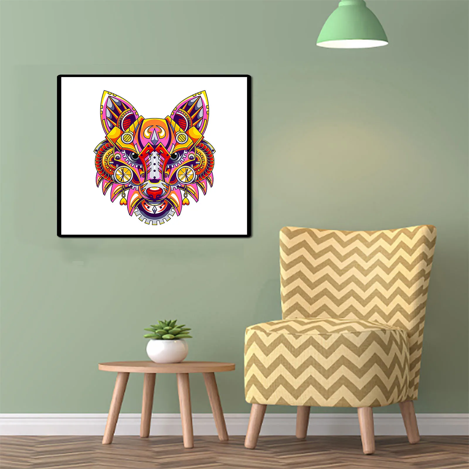 

Adult And Children Educational Holiday Gift Wolf Head Wooden Puzzle