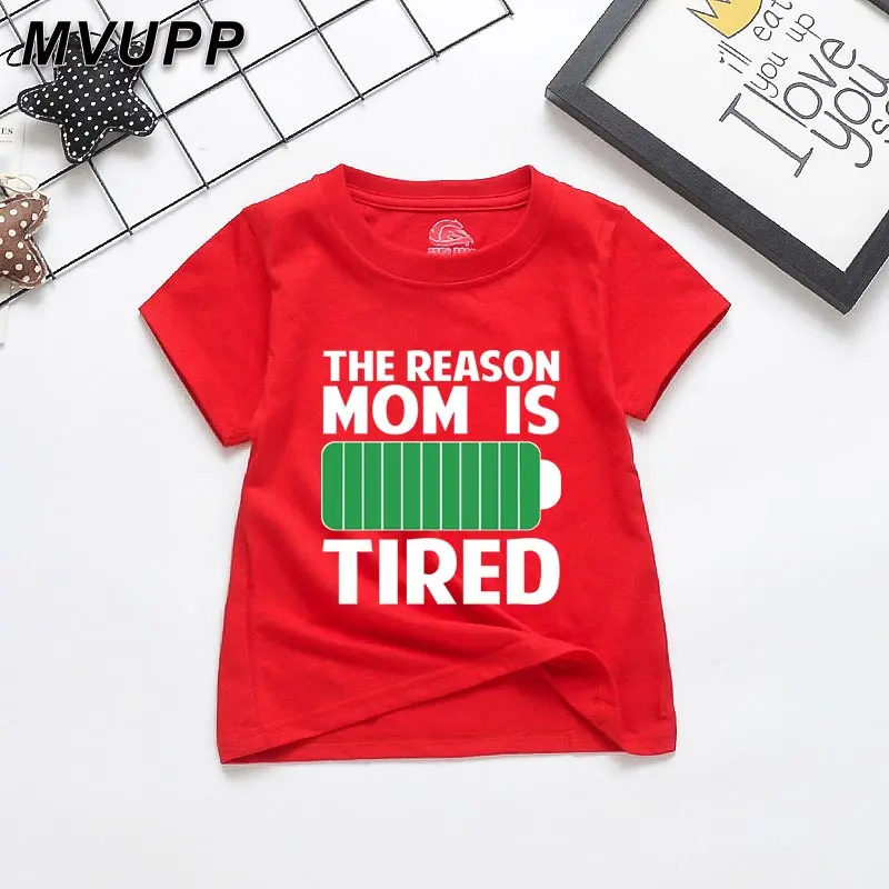 Футболка для мальчиков и мам летняя одежда мамы меня футболка с принтом Детская