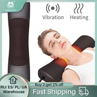 jinkairui newest upgrade neck massager with air compress magnet therapy strong heating three ways of vibration gift health care
