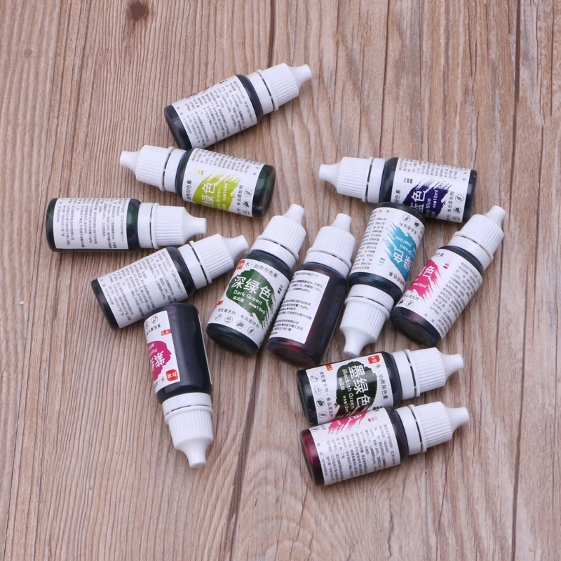 12 Цвет естественно чернила Еда ing пирожные паштеты печенье жидкость на основе