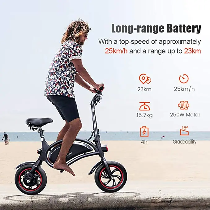 Складной взрослый электровелосипед для мопеда в наличии KUGOO Kirin B1 250 Вт