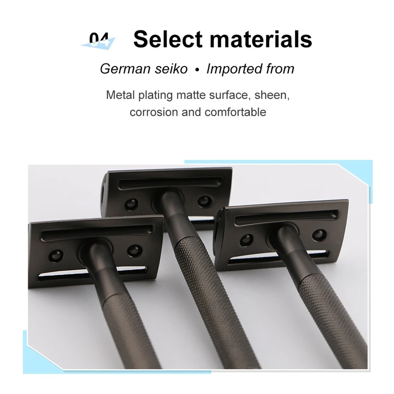 

Razor Men's Double Edge Razor Classic Manual Shaver Alloy Head Metal Razor for Shaving or Hair Removal