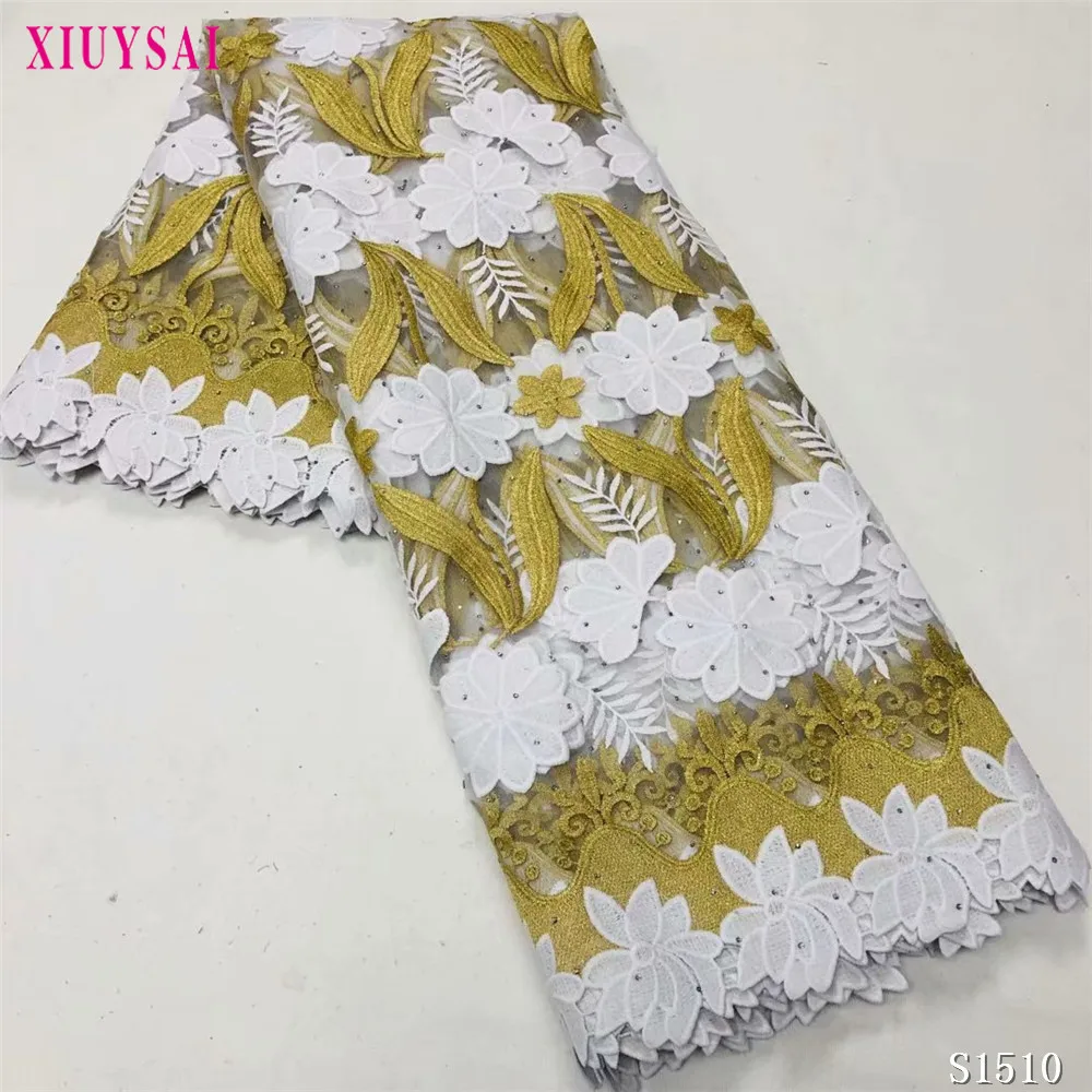 Черно-белая 2021 новейшая нигерийская молочная шелковая ткань высококачественные