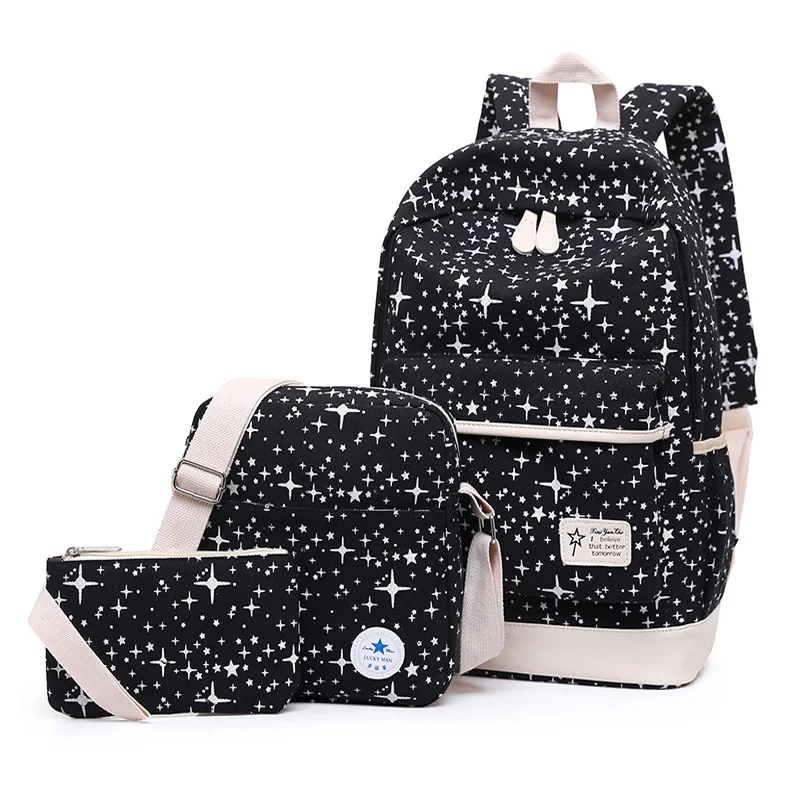 

2022 Women travel Backpacks school backpack Star Printing School Bags For Teenager Schoolbag For Grils Laptop backpacks mochila