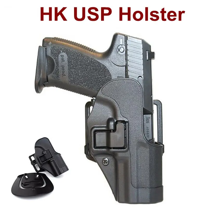 Тактическая Боевая HK USP кобура для пистолета, чехол для пистолета с правой рукой, чехол для переноски, быстрая прямая охотничья кобура для пистолета, ремень для HK Compact USP