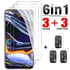 Закаленное стекло 6 в 1 для Oppo Realme 7 7i, зеркальная Защита экрана для Oppo Realme 7 Pro 8 8 Pro, объектив камеры телефона