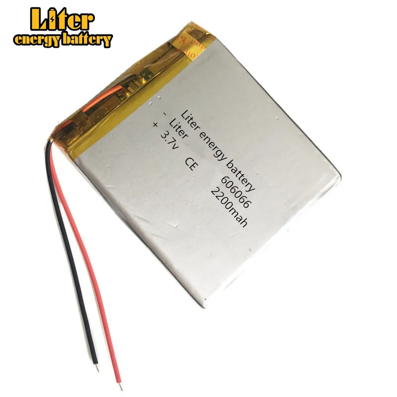 3 7 V 2200mAh 606066 литиевая полимерная аккумуляторная батарея для GPS DVD power bank Tablet PC PAD PDA