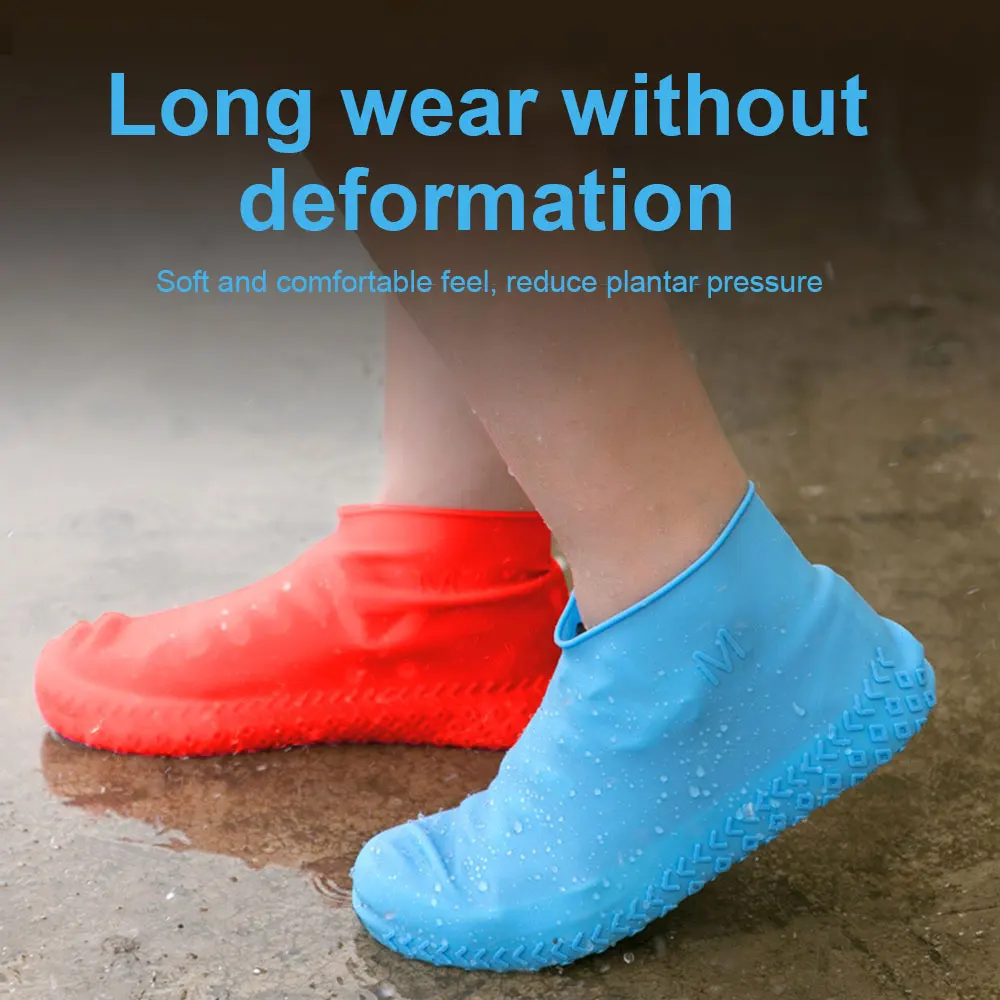 

Boots Waterproof Shoe Cover Silicone Material Unisex Shoes Protectors Rain Boots for Indoor Outdoor Rainy Days Reusable