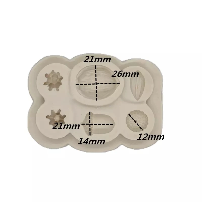 

Nut Raspberrie Walnut Silicone Mold Dessert Cake Lace Decoration DIY Chocolate Candy Fondant Mold Resin Kitchen Baking Tools