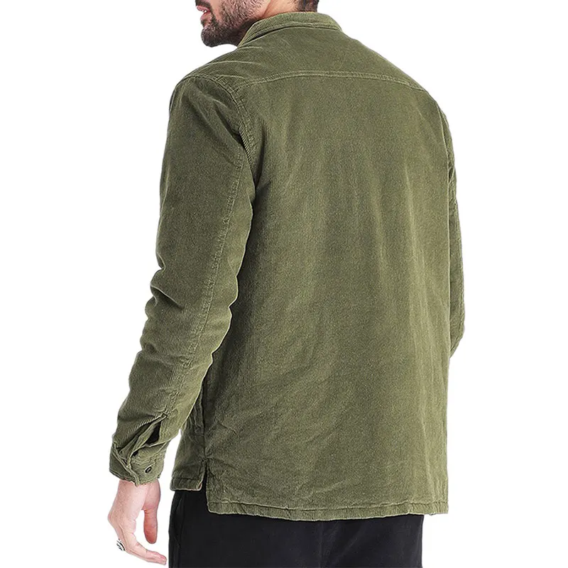 Мужская Вельветовая куртка универсальная однобортная в Корейском стиле с