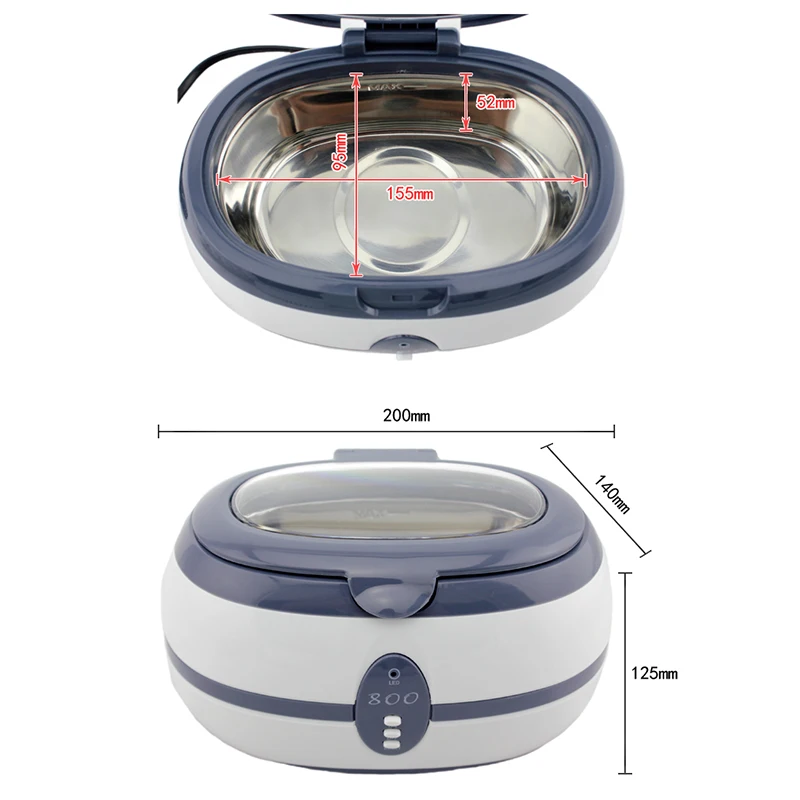 Ультразвуковое устройство для чистки ювелирных изделий печатных плат 40 кГц |