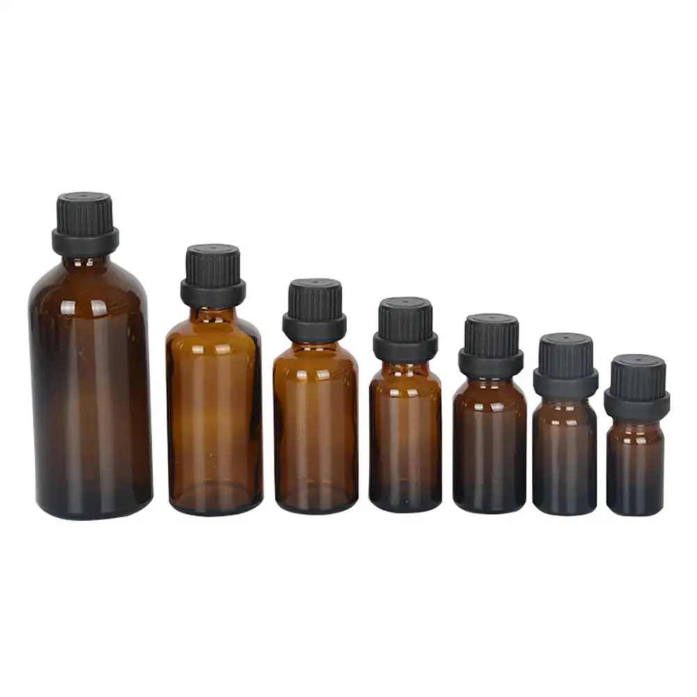 Яркая Гламурная коричневая Эфирная стеклянная бутылка дл масла образец лосьона