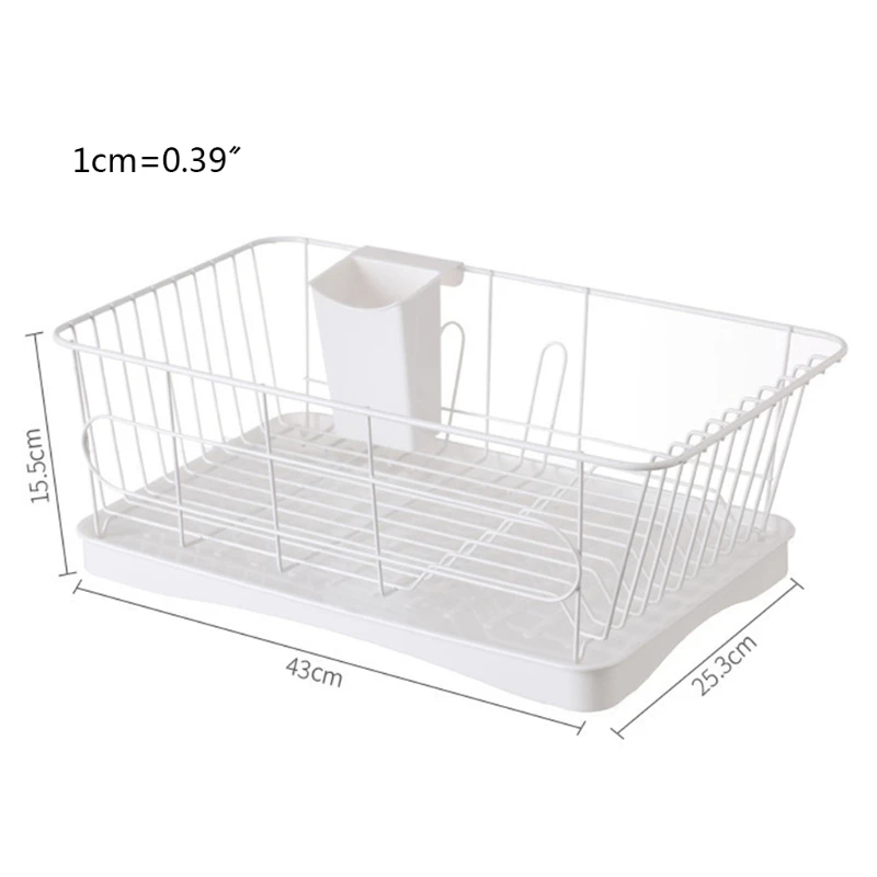 

Multifunctional Kitchen Dish Drainer Drain Board Sundry Storage Rack Easy to Use