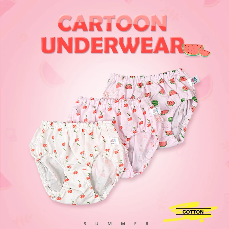 5 шт./лот трусики из 100% хлопка для маленьких девочек Новинка 2021 года модное нижнее