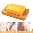 Мыло с эфирным маслом куркумы, 100 г, для умывания, лечения акне, контроля масла, увлажнение, отбеливание, уход за лицом, мыло ручной работы