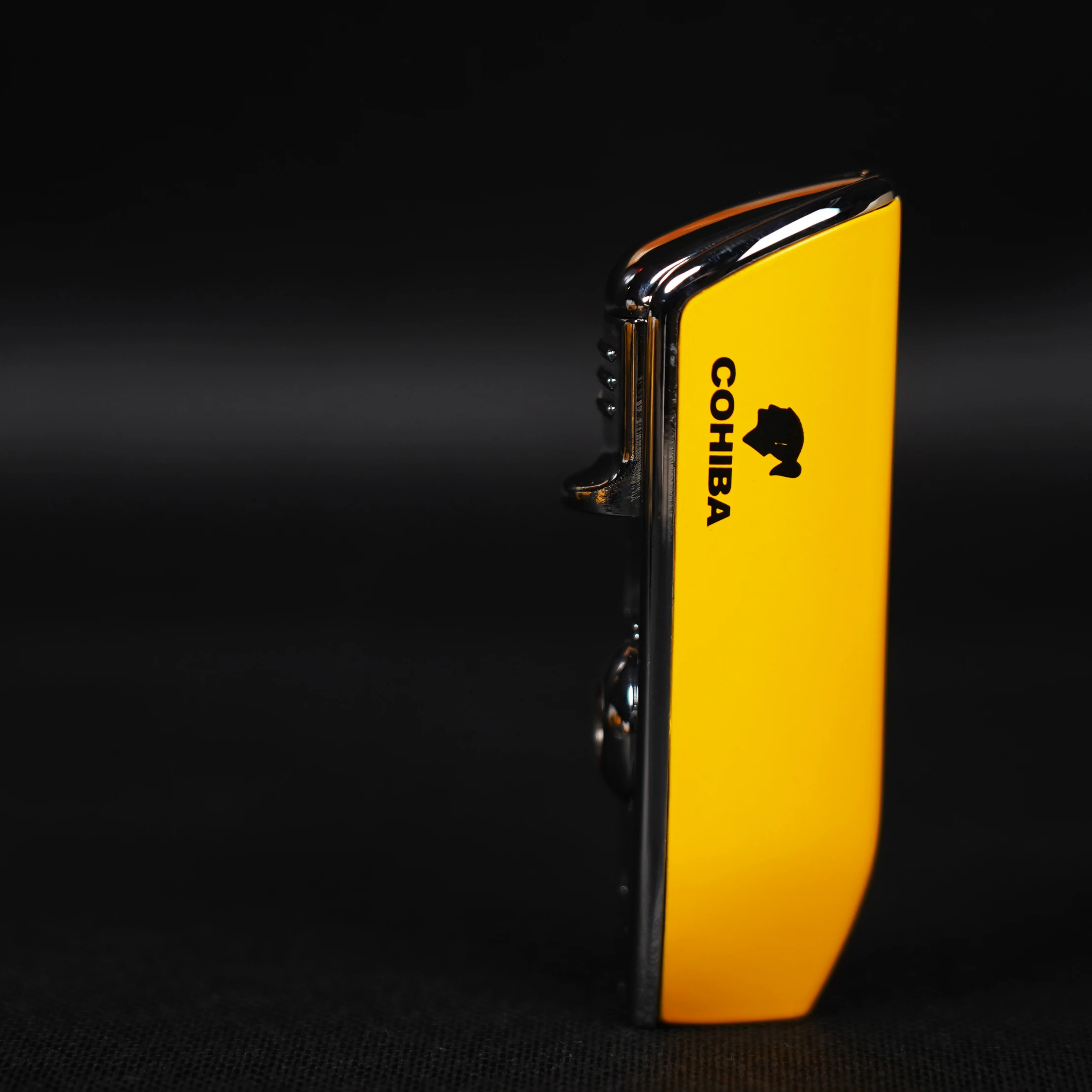 Металлическая ветрозащитная яркая Зажигалка Cohiba с 3 синими пламенями ручные