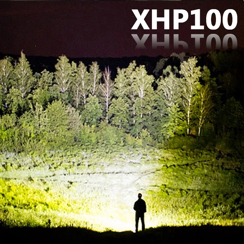 XHP100 светодиодный налобный фонарь с приближением регулируемое наголовное