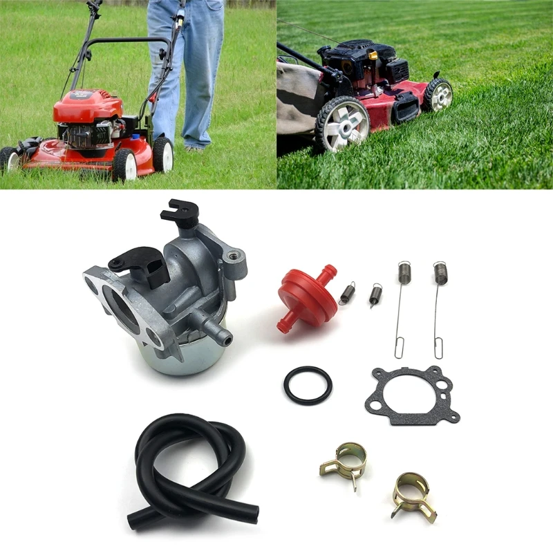 

Super Bargain 11 Pieces Set Metal 799866 Carburetor Assembly for Lawn Mower Replacement Parts and More