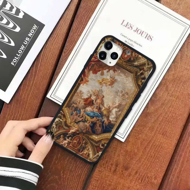 

Renaissance Aesthetic art fashion pattern luxury Phone Case shell for iPhone 11 12 pro XS MAX 8 7 6 6S Plus X 5S SE 2020 XR