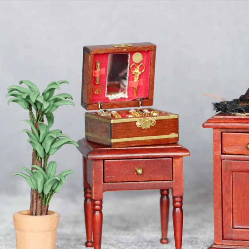 Коллекция JO HOUSE 1:12 модель для кукольного домика винтажная шкатулка украшений